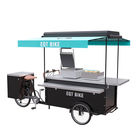 Коммерчески тележка торгового автомата еды бургера оборудованная с батареей высокого стандарта