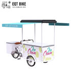 Трицикл торгового автомата мороженого тележки 18KM/H велосипеда мороженого тарельчатого тормоза