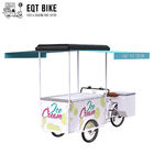 Велосипед мороженого трицикла нагрузки фронта 138L или 110L EQT для DC продаж привел еду в действие Trike тележек трицикла замораживателя
