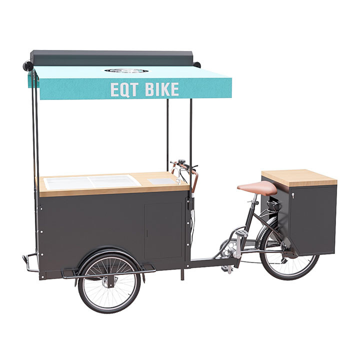 Самокат мороженого 3 колес, Оператинг велосипеда тележки мороженого удобный