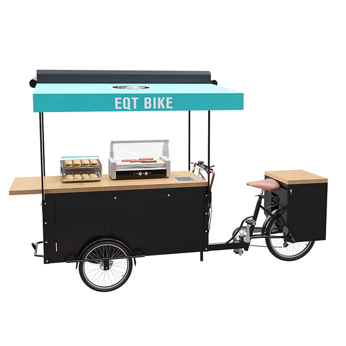 Тележка еды трицикла большого хранения электрическая, сертификат КЭ тележки торгового автомата велосипеда