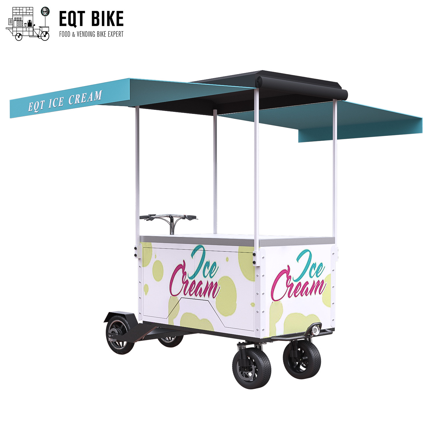 Велосипед груза поддержки батареи тележки велосипеда мороженого скутера EQT электрический для велосипеда дела нагрузки холодных напитков переднего